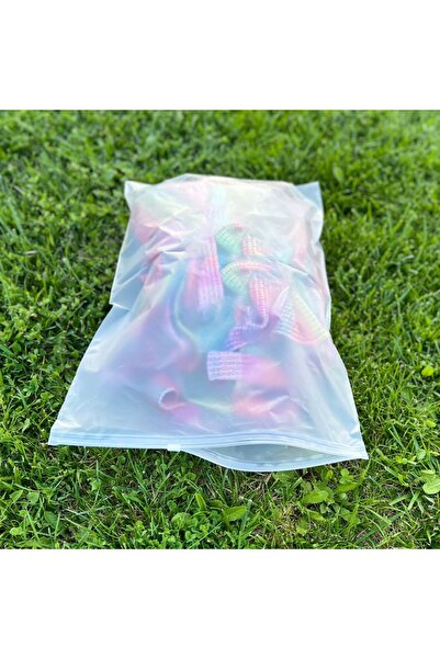 EGOPACK 30x42 Cm Fermuarlı Poşet - Buzlu Şeffaf Baskısız Fermuarlı Paketleme Poşeti 25 Adet