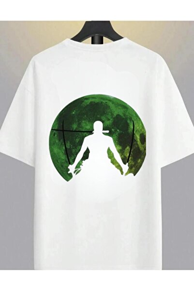 Massgai Tricou One Piece Roronoa Zoro Unisex Oversize Anime - 100% Bumbac