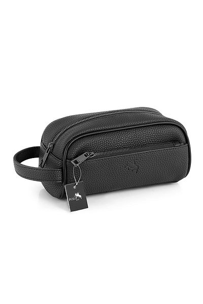 Polo Air طقم محفظة وحزام أسود للرجال - CN-31-S