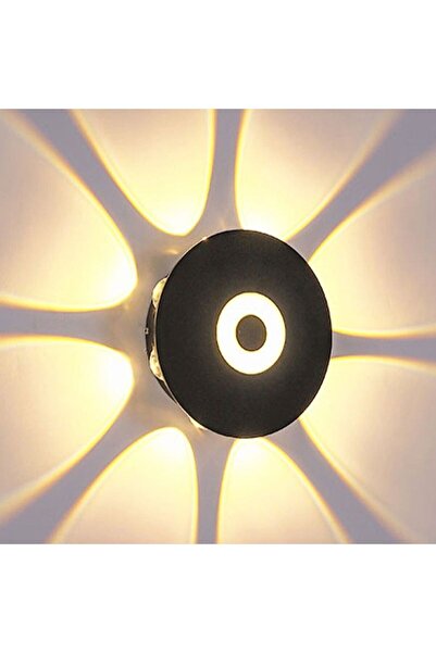 fullreyon Dekoratif Işık Desenli 7 Watt Led Armatür 3000K Gün Işığı İç ve Dış Mekan Modern ve Şık Led Aplik