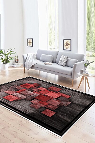 Napoli Home Dijital Baskılı Kaymaz Taban Yıkanabilir Modern Desen Yolluk Mutf...