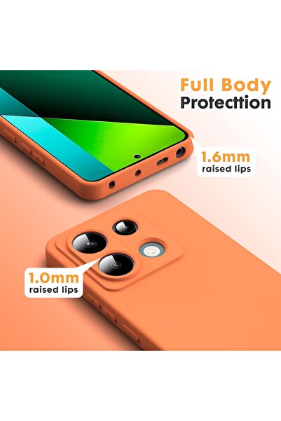 m.tk moveteck Case for Xiaomi Redmi Note 13 Pro 5g Launch Camera Protected Inside Velvet Soft Colorful Silicone Matte Feel