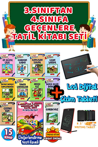 GÖNÜL YAYINCILIK 4.sınıflar Için Tatil Kitabı Seti
