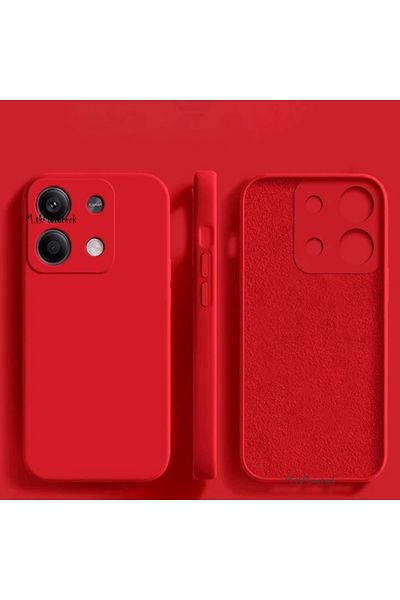 m.tk moveteck حافظة هاتف Xiaomi Redmi Note 13 Pro 5g تطلق الكاميرا المحمية من الداخل مخملية ناعمة اللون من السيليكون غير اللامع