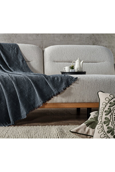 Doqu Home Indigo Adora Sofa Shawl - 130X170 cm