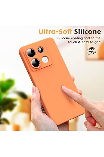 m.tk moveteck Case for Xiaomi Redmi Note 13 Pro 5g Launch Camera Protected Inside Velvet Soft Colorful Silicone Matte Feel