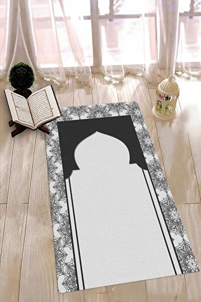 Kilimteks سجادة صلاة هدية مطبوعة رقمية غير قابلة للانزلاق وقابلة للغسل (70 × ...