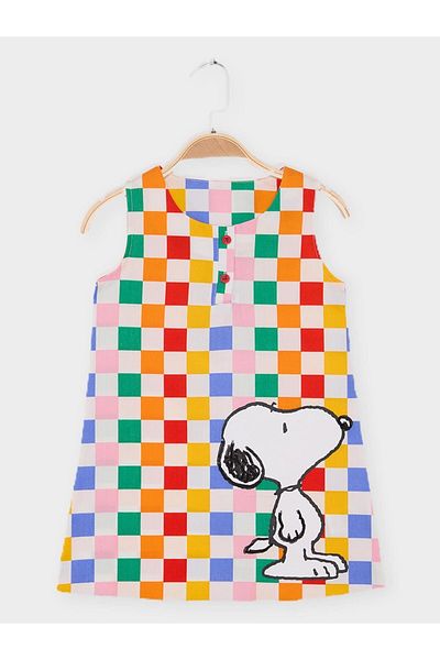 SNOOPY Multicolor Licensed Dress