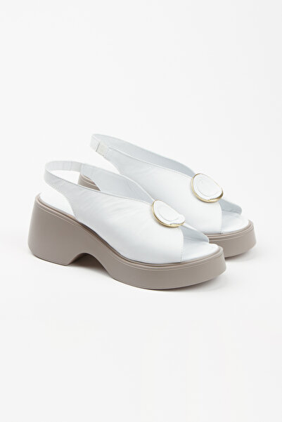 PASSAGE SHOES Genuine Leather Women's Heeled Sandals - Buckle, Model 6263