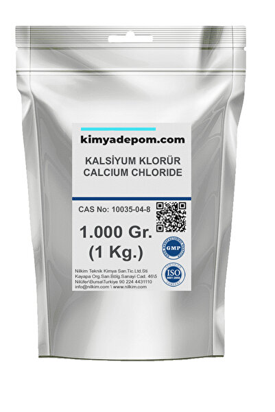 Kimya Depom Kalsiyum Klorür, Gıda Kalite (E 509) 1 Kg.