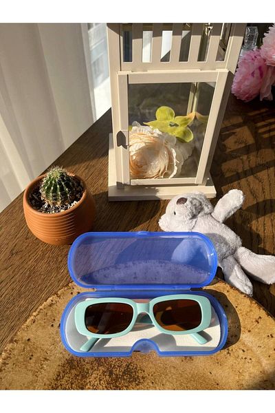 Jolly Kids 2024 Trend Rectangular Sunglasses - UV 400 Protection with Box for Girls Boys 2-9 Years