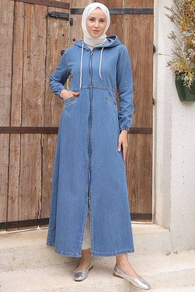benguen 7611 Αθλητικό καπάκι τζιν με τσέπη Navy Blue