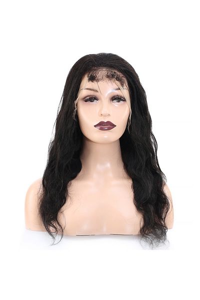 KONAK PERUK 60-65cm Wavy Real Tulle Wig - Front Lace