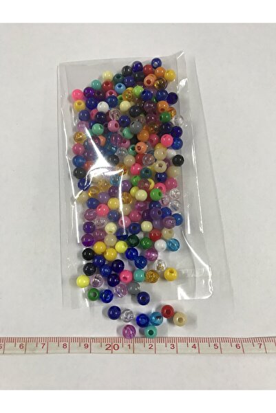 aladepo خرز مكرامية بلاستيك 6 مم - ألوان متنوعة، 20 جرام (حوالي 200 قطعة)