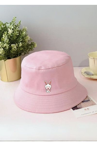 GYES Unisex Kids Bucket Hat - Rabbit Printed Bucket Hat