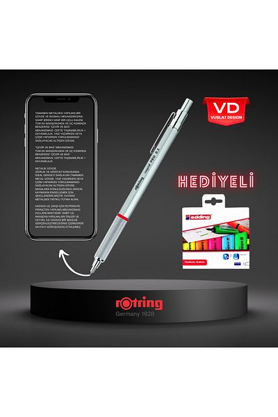 Rotring Rapid Pro Versatil 0.5 MM Tip Mechanical Drawing Pen - Gift