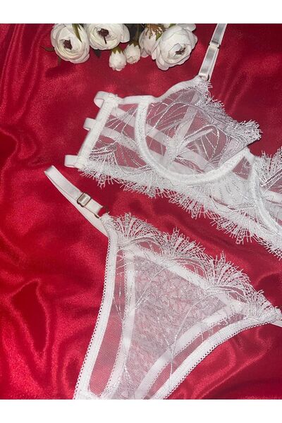 FAİR DESİGN ΣΕΤ ΣΟΥΤΙΝΑΣ ΛΕΥΚΗ ΔΑΝΤΕΛΑ - ΝΥΦΙΚΟ, ΚΕΝΤΗΜΕΝΟ ΚΑΙ ΣΕΤ ΠΡΟΣΘΕΤΟ