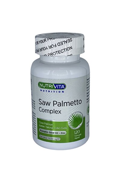 Nutrivita Nutrition Saw Palmetto Complex 120 Soft Capsules