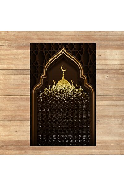 Viyana Home Dijital Baskılı Yıkanabilir Hediyelik Namazlık Seccade Halı, V-SE...