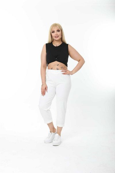 Esina Women's Diver / Scuba Fabric Capri Pants