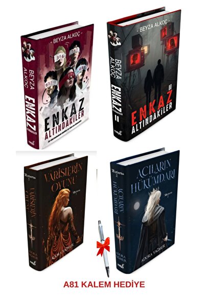 İndigo Kitap Enkaz Altındakiler 1 2 / Varislerin Oyunu 1 2 Adora Yağmur  Cilt...