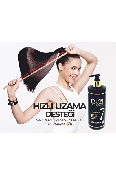 Pure Expert Atkuyruğu & Reishi Hızlı Uzama, Yoğunlaştırıcı Saç Bakım Şampuanı 500 ml