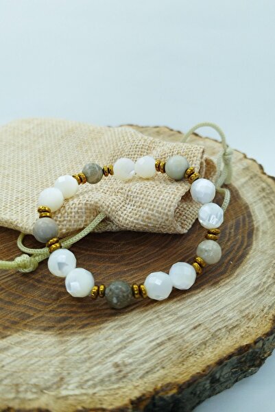 Balzamin Design Handmade Hematite Detailed Natural Mother of Pearl and Coral ...