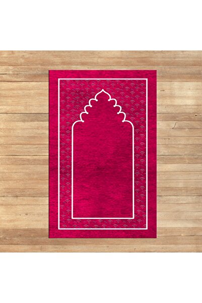Viyana Home سجادة صلاة مطبوعة رقمية قابلة للغسل، V-SECCADE-11-PINK،
