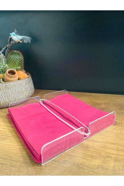 HomeJamin Şeffaf Pleksi Akrilik Kare Peçetelik Peçete Organizeri Düzenleyici ...