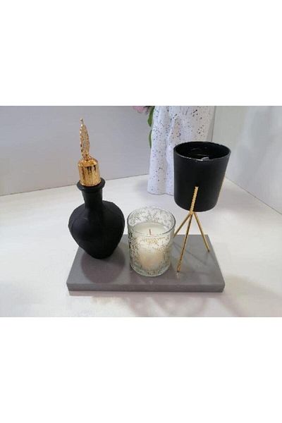 Başakmarble Kaunos Quartz Marble Presentation Holder (25X12CM)