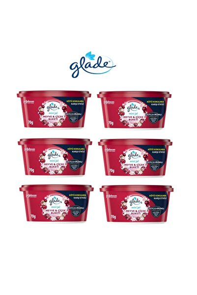 Glade Hava Tazeleyici Mini Jel Meyve Ve Çiçek Buketi 70 G X 6 Adet