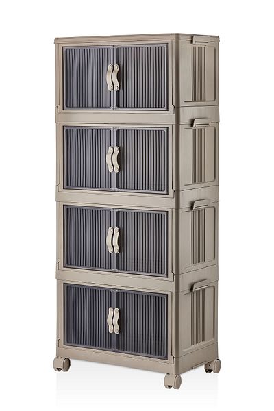 E-LİFE HOME 4-Piece Portable Foldable Organizer - Stylish Looking, Multi-Purpose Closet and Storage Box