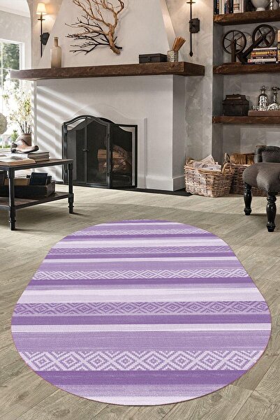 Kilimsepeti Dijital Baskılı Kaymaz Taban Yıkanabilir Oval Salon Halısı Mutfak Halısı Yolluk Kso-ht-1011