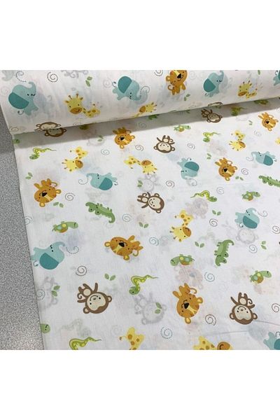 Bebek Özel Cearşaf de îmbrăcăminte pentru bebeluşi şi copii din bumbac 100x160 Cu Motiv Animal Drăguţ