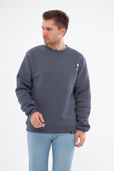 Moda Işık Ανδρικό φούτερ - Ανταρκτικό Χρώμα Crew Neck Printed