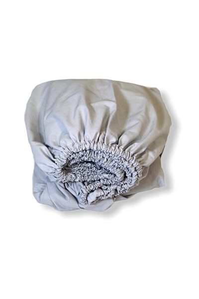 Bebek Özel Cotton Baby And Child Elastic Bed Sheet 100x160 Gray