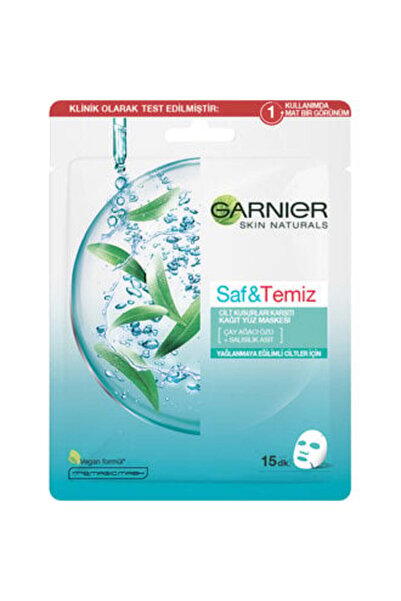 Baby ( KİL MASKESİ HEDİYE ) Garnier Saf&Temiz Cilt Kusurları Karşıtı Kağıt Yü...