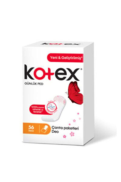 Baby ( KİL MASKESİ HEDİYE ) Kotex İnce Günlük Parfümlü 56'lı ( 1 ADET )