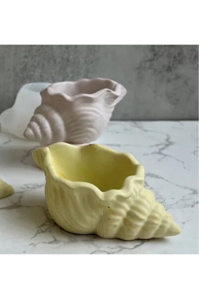 arıca pazarlama deniz kabuğu mumluk silikon kalıbı - 2