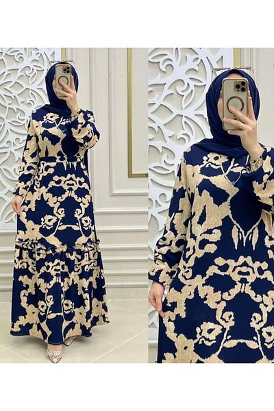 Meryyuni Long Elegant Hijab Dress - Rx12