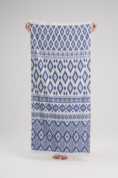 Homelover 100% Bumbac Blue Boho Etnic Beach și Prosop - 80x160cm