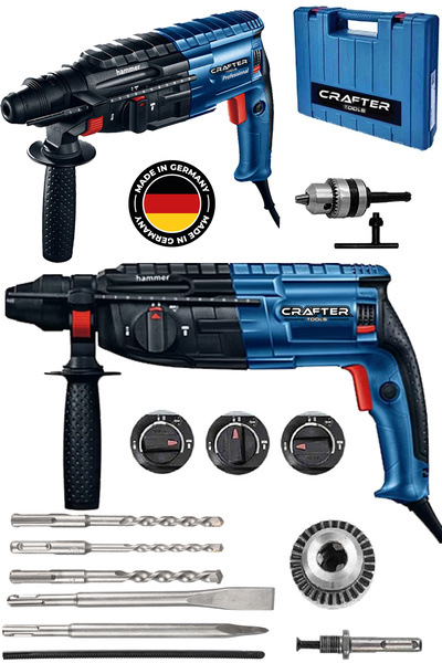 CRAFTERTOOLS Çelik Şanzıman Kırıcı Delici Darbeli Matkap 2-28mm Matkap Hilti