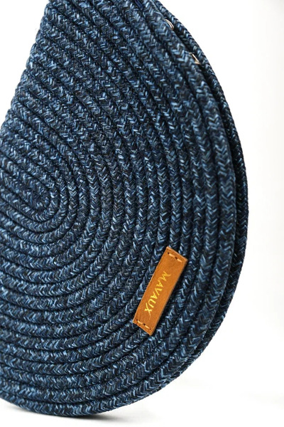 MaVaux Straw Jute Moss Vegan Clutch Bag - Zipped