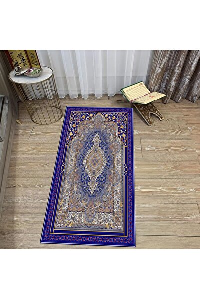 Hey Home سجادة صلاة مطبوعة رقمية قابلة للغسل، V-SECCADE-32-PURPLE،