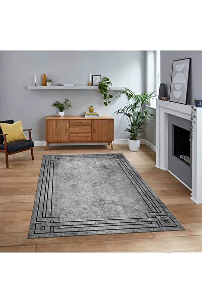Hey Home Dijital Baskılı Kaymaz Taban Yıkanabilir Çerçeveli Mutfak Salon Halı...