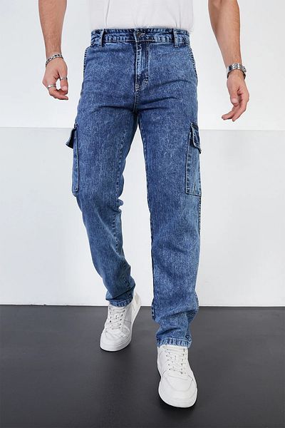 DeepSEA Pantaloni Cargo Jeans pentru bărbați, blugi, - potrivire relaxată2407009