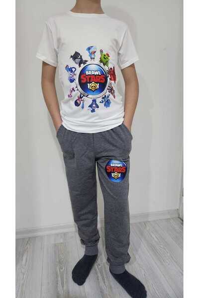 LİN GRUP Set trening Brawl Stars pentru copii - Tricou de jos și de sus, bumbac