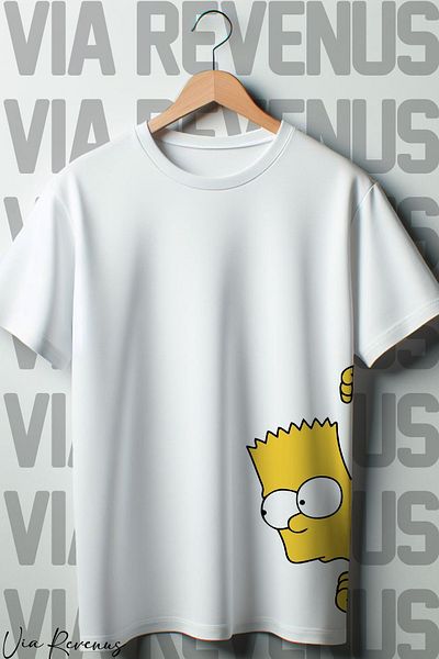 Vordevia Τυπωμένο λευκό μπλουζάκι Oversize
