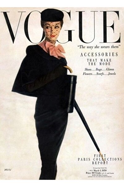 Jeronkarji Moda Bağbozumu Dergisi 1900 - 1970 Tablo Ahşap Poster Dekoratif