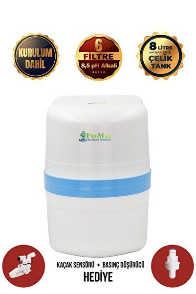 Promax Gold Plus İthal 8+pH Alkali &Nsf Filtre Nsf Tank Su Arıtma Cihazı BM